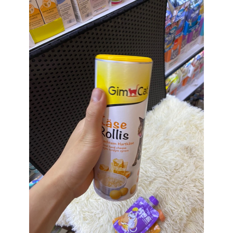 Phô mai viên Gimcat cho mèo hũ 850v 425gr