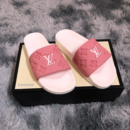 Dép nam LV dép nam quai ngang mẫu mới nhất 2 màu trắng đen quai cao su mềm mại hót 2023