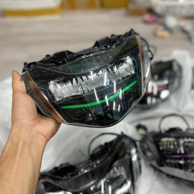 Pha đèn 2 tầng Fuled/Wave125i led , Choá led 2 tầng Fuled có line màu