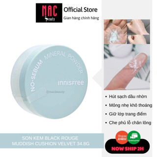 Phấn phủ kiềm dầu dạng bột khoáng Innisfree No Sebum Mineral Powder 5g - NAC BEAUTY
