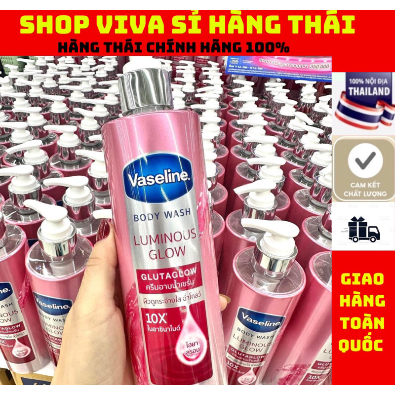 SỮA TẮM VASELINE GLUTA GLOW 10X