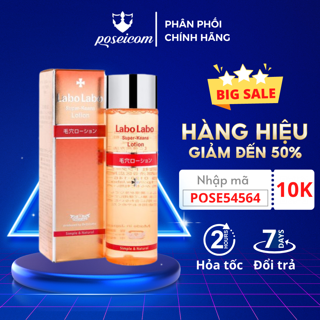 Nước Hoa Hồng Dưỡng Ẩm Thu Nhỏ Lỗ Chân Lông Dr.Ci:Labo Labo Labo Super Keana Lotion 100ml 200ml