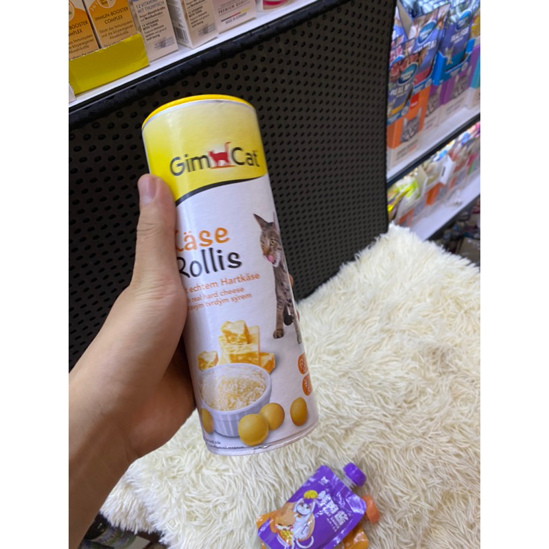 Viên phô mai GIMCAT hỗ trợ tăng nọng, tăng cân, mượt lông