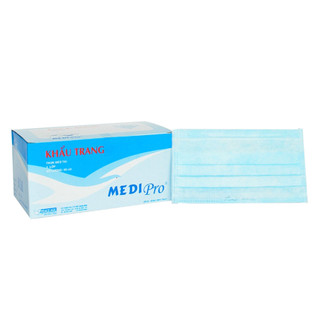 Khẩu trang y tế MEDIPRO màu xanh hộp 50 cái