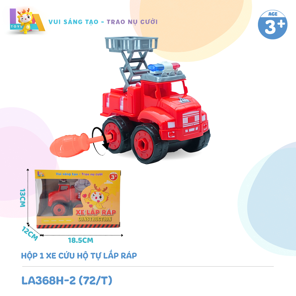 Hộp xe lắp ráp / Xe khủng long / Xe Cứu hộ / Xe công trình /Xe con thú /Xe lu, xe ủi / Đồ chơi trẻ em /Đồ chơi sáng tao