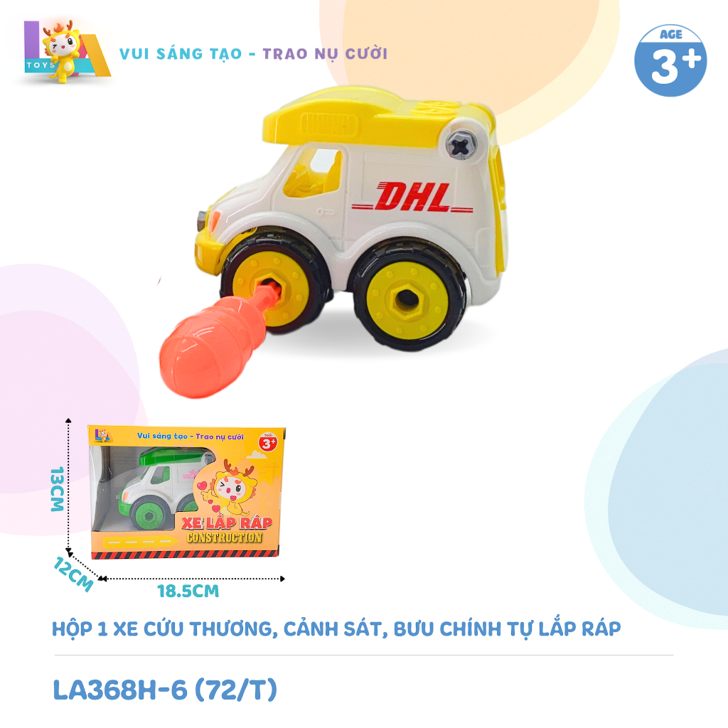 Hộp xe lắp ráp / Xe khủng long / Xe Cứu hộ / Xe công trình /Xe con thú /Xe lu, xe ủi / Đồ chơi trẻ em /Đồ chơi sáng tao