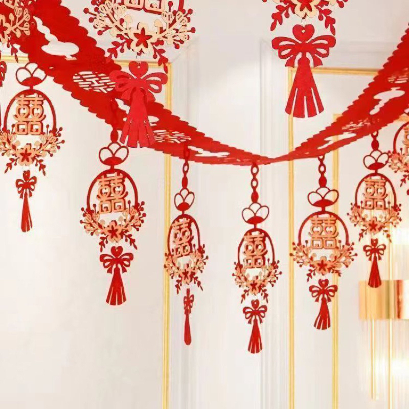 DÂY TREO SONG HỶ TRANG TRÍ ĐÁM CƯỚI