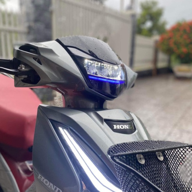 Pha đèn 2 tầng Fuled/Wave125i led , Choá led 2 tầng Fuled có line màu