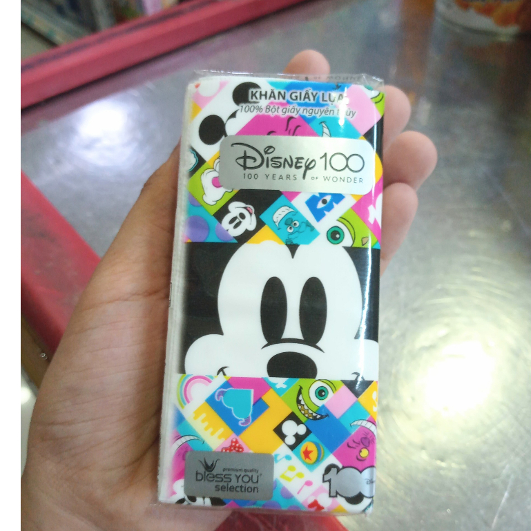 Khăn giấy lụa Bless You Selection Disney 100 (18 tờ)