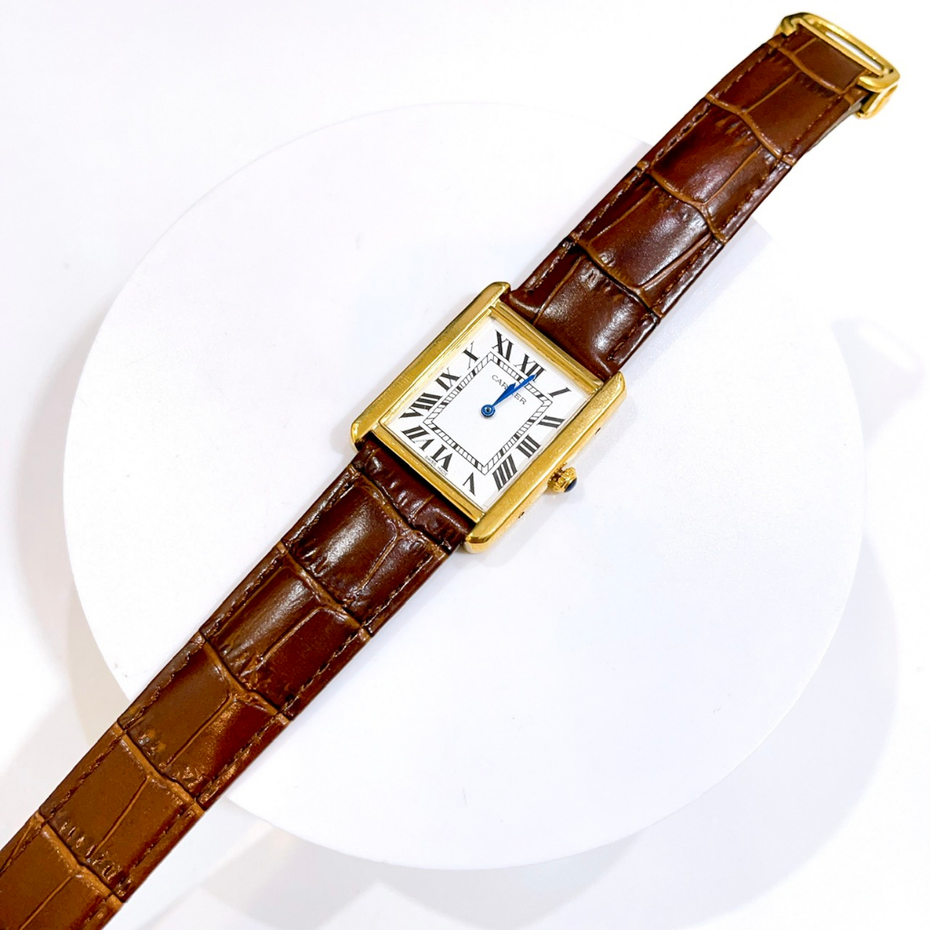 Đồng hồ Nam và Nữ CT - Size 22.26mm Dây Da Cao Cấp, Kính Cường Lực, Hai Kim Phút,Giờ Bảo Hành 3 Tháng