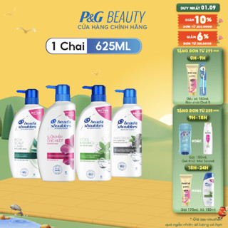 Dầu Gội HEAD & SHOULDERS chai 625ml Bạc Hà/ Da Đầu Ngứa/ Ngăn Rụng Tóc/ Than Hoạt Tính/Antibac ( sạch sâu và khử mùi )