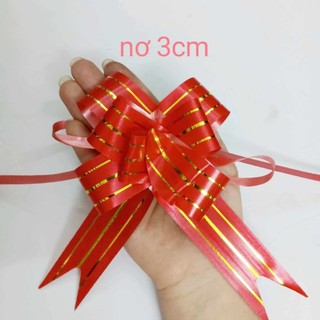 100 nơ rút đỏ bản 3cm