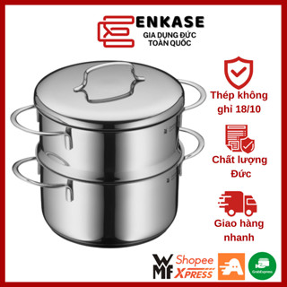 Nồi mini WMF 16cm kèm xửng hấp, Nồi hấp rau củ thực phẩm mini WMF 16cm [Vung Thép]