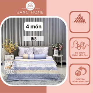 Bộ ga gối lụa Tencel Modal cao cấp, Set 4 món ga gối chất lụa Tencel 100% mềm mịn