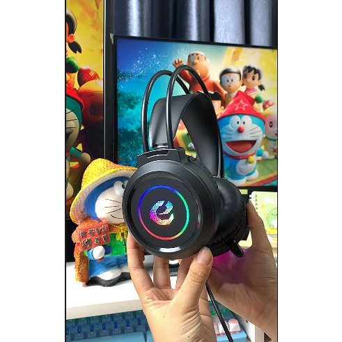 Tai nghe Chuẩn Gaming M1 có Mic đàm thoại và Jack Cắm USB. Có Led RGB cho PC/Lapt