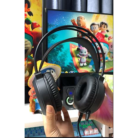 Tai nghe Chuẩn Gaming M1 có Mic đàm thoại và Jack Cắm USB. Có Led RGB cho PC/Lapt