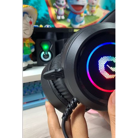 Tai nghe Chuẩn Gaming M1 có Mic đàm thoại và Jack Cắm USB. Có Led RGB cho PC/Lapt