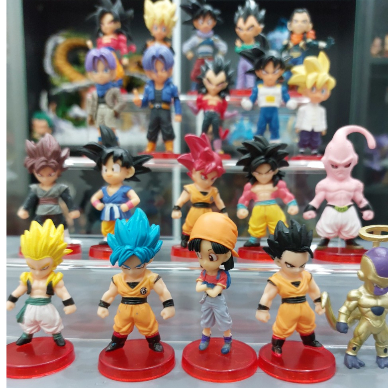 Mô Hình Dragon Ball Chibi Tổng hợp các nhân vật hàng đẹp - Mô hình Anime Bảy viên ngọc rồng cao 10 CM