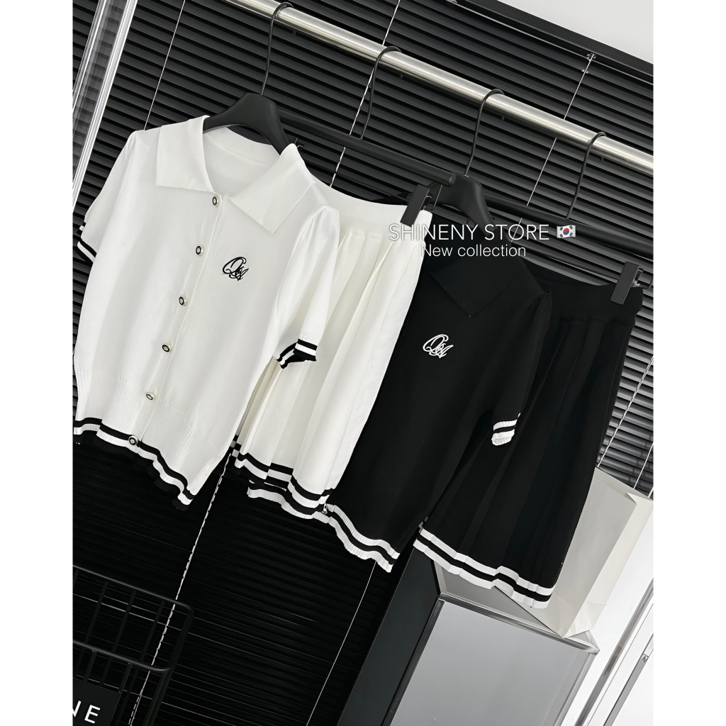 Set len polo chân váy tennis hàng QCL1