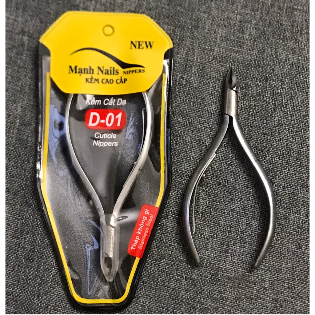 Kiềm Nhặt Da Inox Manh Nail D01 Mũi Jaw 16 không rỉ - manh219
