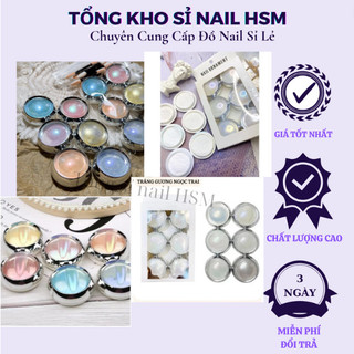 Bột tráng gương neon - Set 6 hũ - Phụ kiện đồ nail