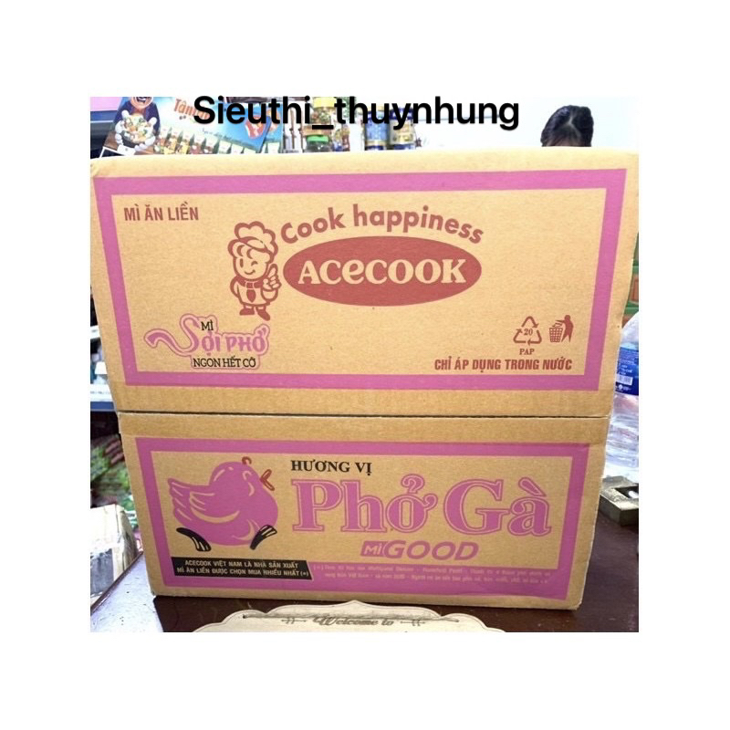 Mì Ăn Liền Phở Gà - Bò Gold Thùng 30 gói x 68g