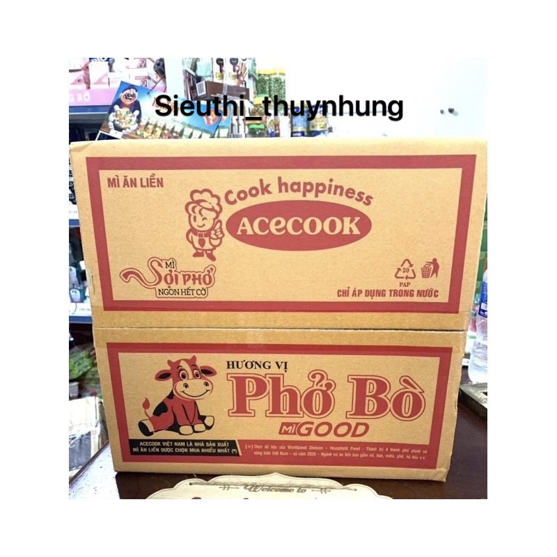 Mì Ăn Liền Phở Gà - Bò Gold Thùng 30 gói x 68g