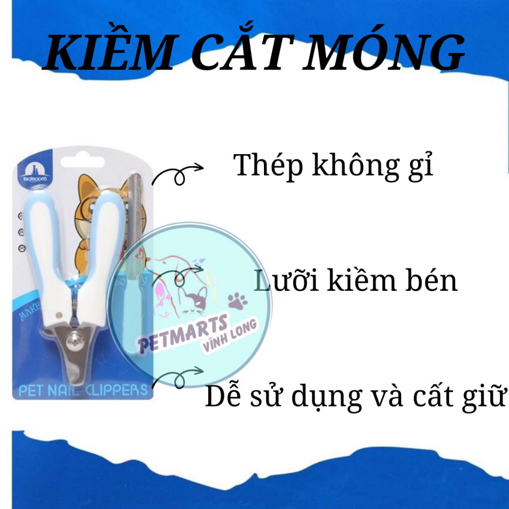 Bộ Kìm Bấm Cắt + Dũa Móng Cho Chó Mèo Nhỏ & Lớn