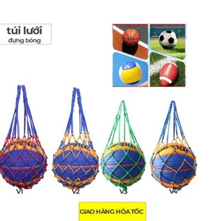 Combo túi lưới đựng bóng+ Kim bơm bóng (Bóng rổ, bóng đá, bóng chuyền)