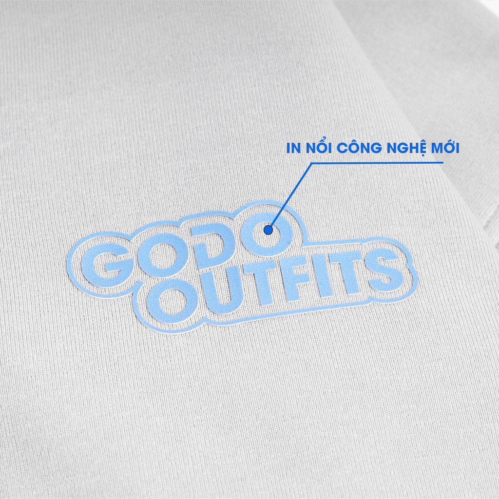 Áo Hoodie Zip Localbrand GODO khoá kéo Mini Logo - Grey