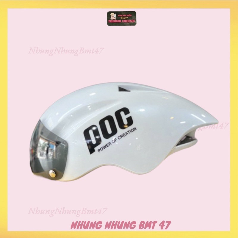 NÓN XE MÁY ĐUÔI NHỌN ĐỘ TEM - NHỰA ABS CHỐNG VA ĐẬP TỐT