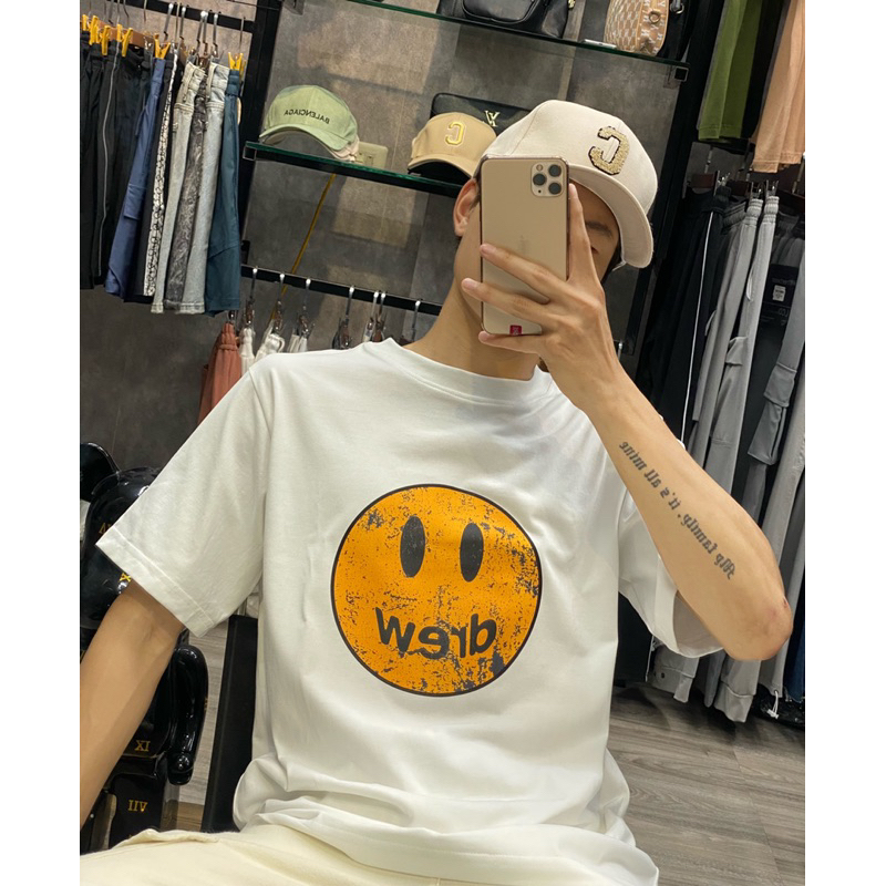 Áo Thun Drew, Form Rộng Tay lỡ. 100% Cotton Đl Vải 250gsm