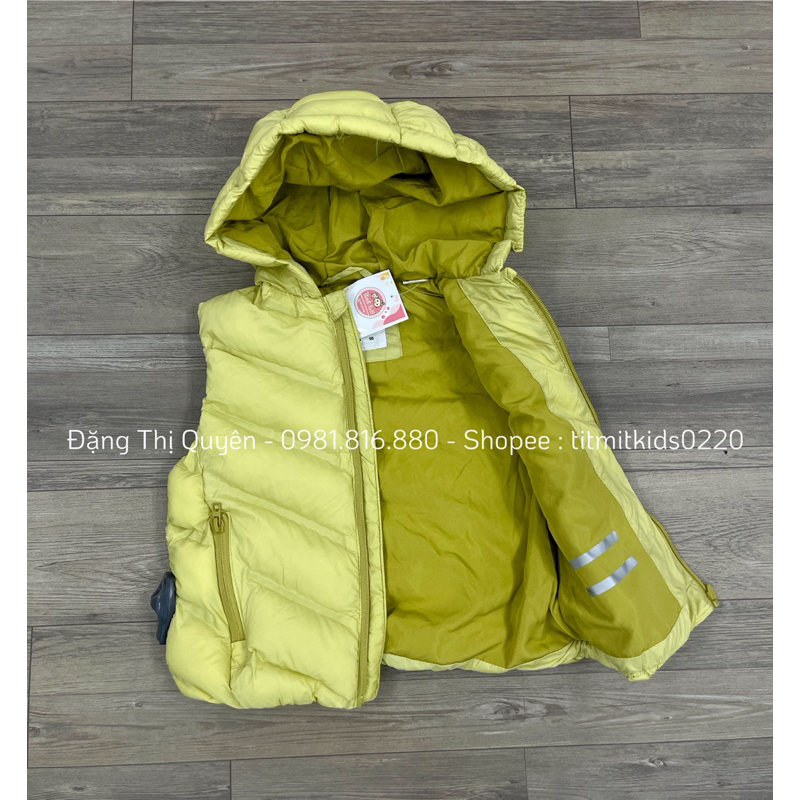 Áo phao gile bé trai bé gái vnxk 1-5y