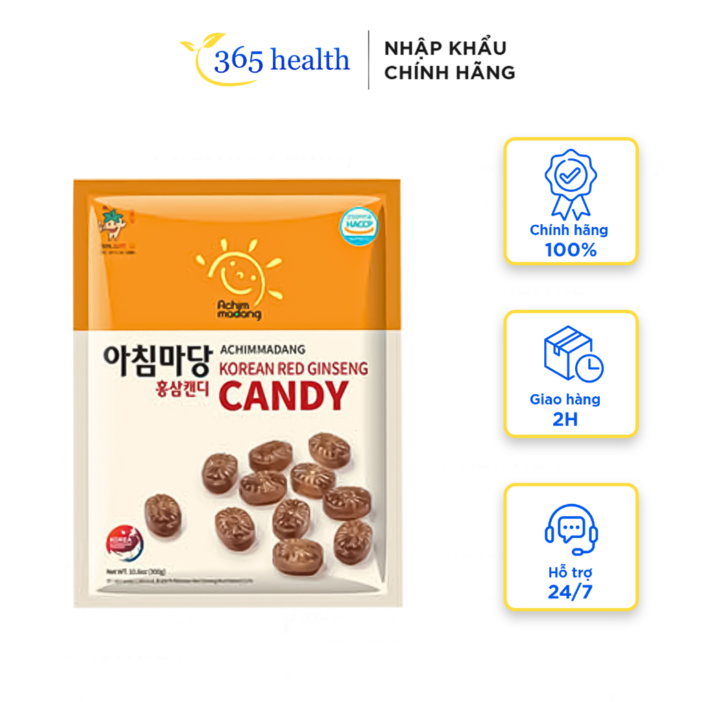 Kẹo nhân sâm đỏ Hàn Quốc gói 180g