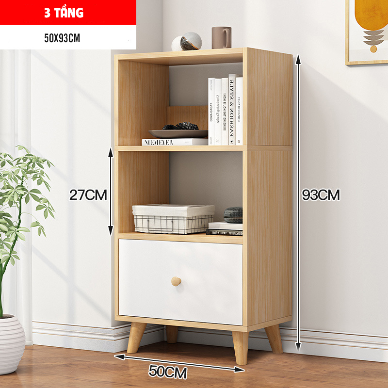 Tủ sách 4 5 6 tầng đa năng decor phòng làm việc phong cách Hàn nhãn hiệu Larot - LP144