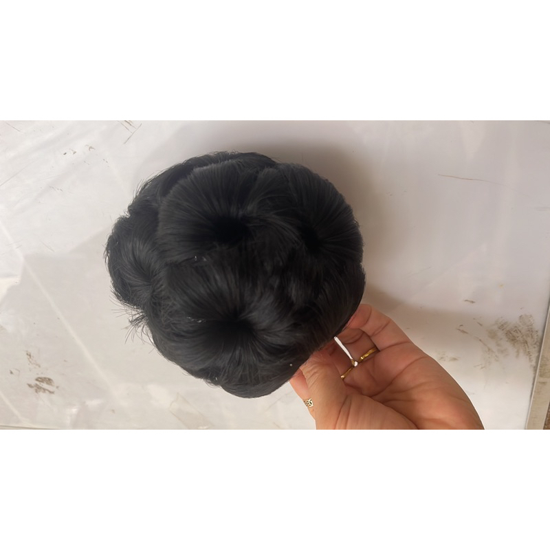 Tóc giả Búi hoa cho Người già, cô bác Trung niên, sang trọng