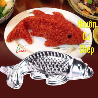 Khuôn làm thạch, bánh, xôi hình cá chép - chất liệu nhôm