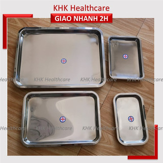 Mâm y tế (inox 304) khay đựng dụng cụ sơ cứu dùng trong y khoa, phòng khám