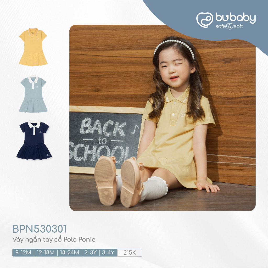 Váy ngắn tay cổ Polo - Ponie BU