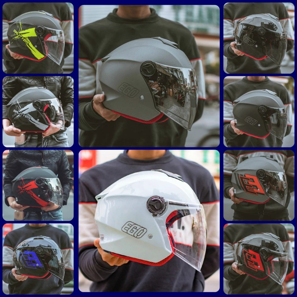 MŨ BẢO HIỂM 3/4 EGO E3 - OPENFACE- NÓN BẢO HIỂM 3/4