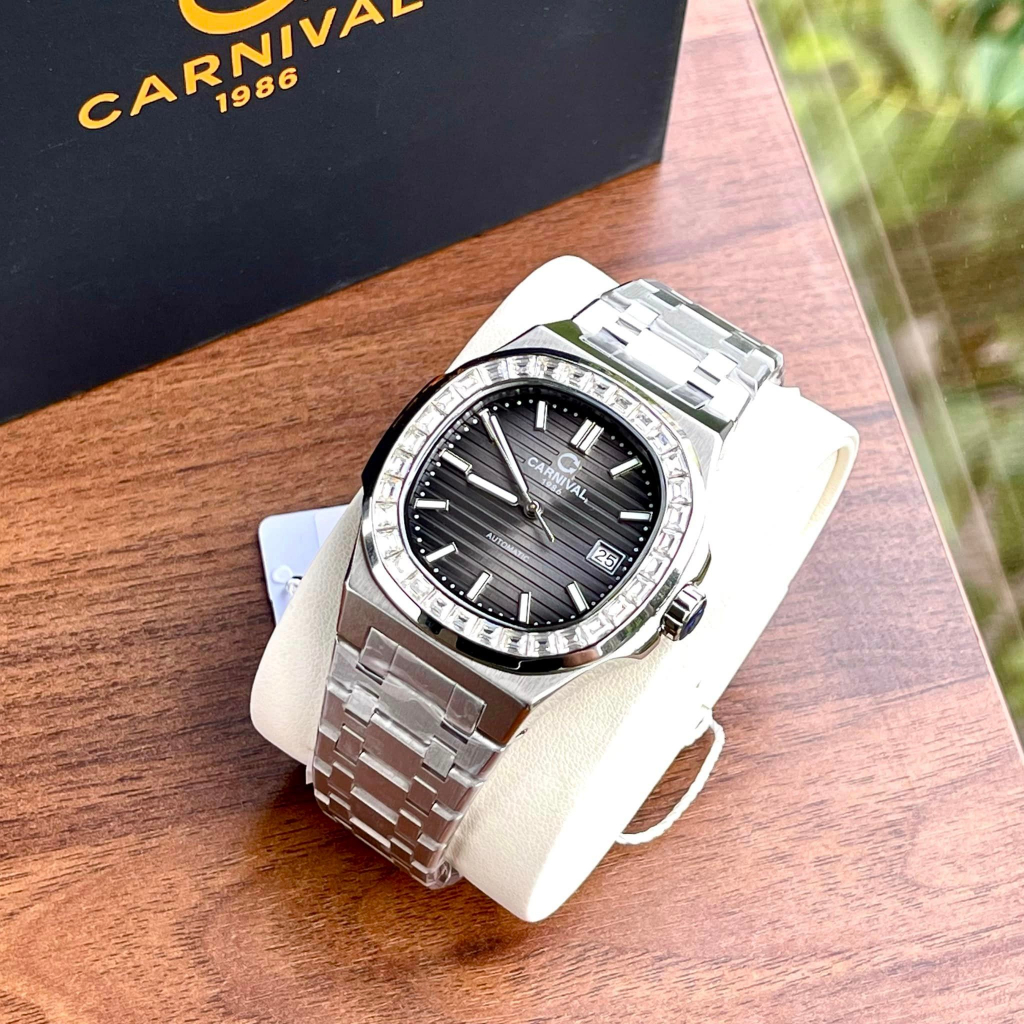 Đồng Hồ Nam Dây Thép Carnival Nautilus 8108G-VT-KL Automatic - Kính Sapphire - Size 41mm - 3 Màu