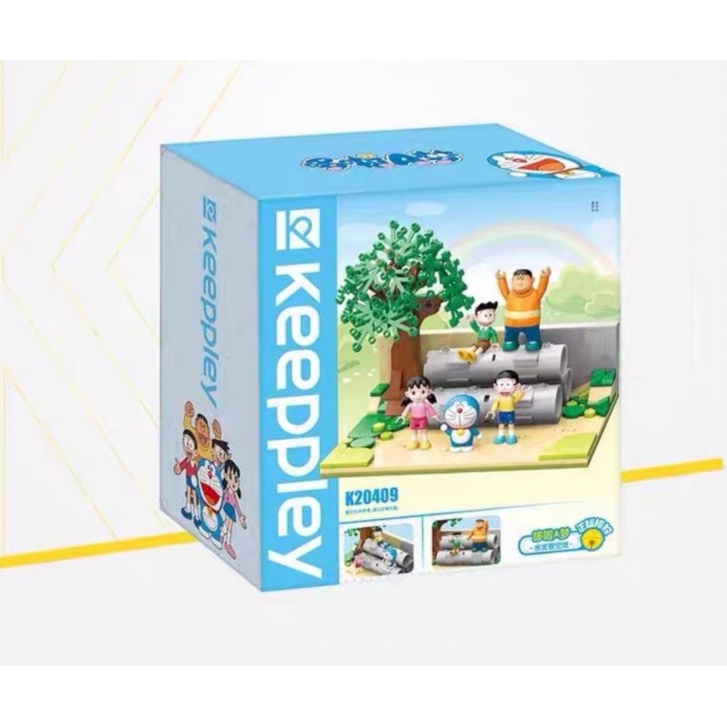 Mô hình đồ chơi lắp ghép  - K20409 Sân bóng chày Doremon Nobita