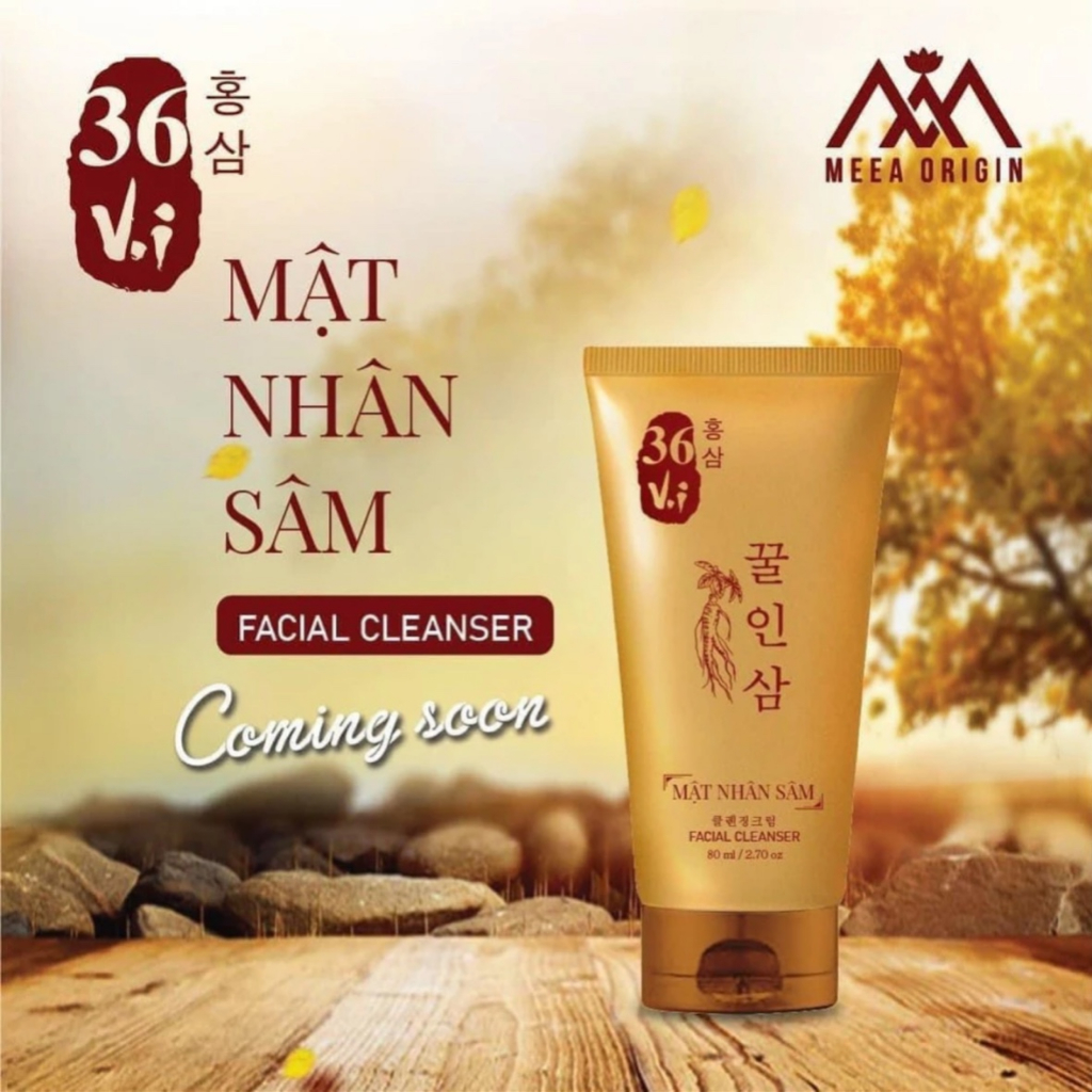 Sữa Rửa Mặt Tảo Nâu Detox Marine Và Sữa Rửa Mặt Mật Nhân Sâm 36 Vị Đông Y MEEA Làm Sạch Mặt, Đẹp Da