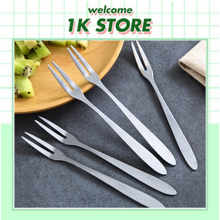 Combo 10 nĩa, set 10 nĩa ăn trái cây, nĩa inox đầu 2 răng nhỏ gọn, nĩa nhỏ mini, chất liệu inox chống gỉ set, dễ cầm