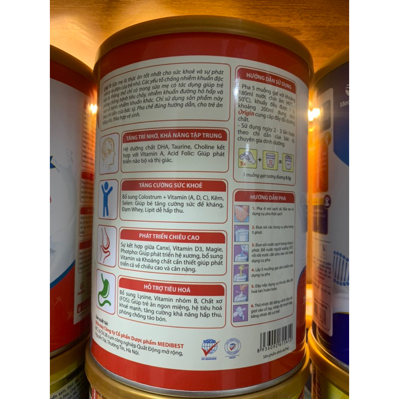 Combo 3 hộp Origin 800g