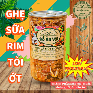 Ghẹ Sữa Rim Tỏi Ớt Lon 300Gram  [FREE SHIP] TỪ ĐƠN 50K, [Loại Đặc Biệt] Hàng ngon nhà làm