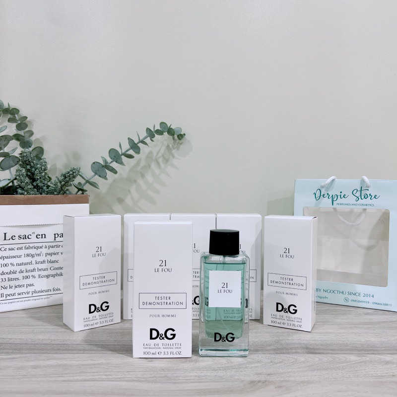Nước hoa nam DG Anthology 21 Le Fou Pour Homme 100ml box tester