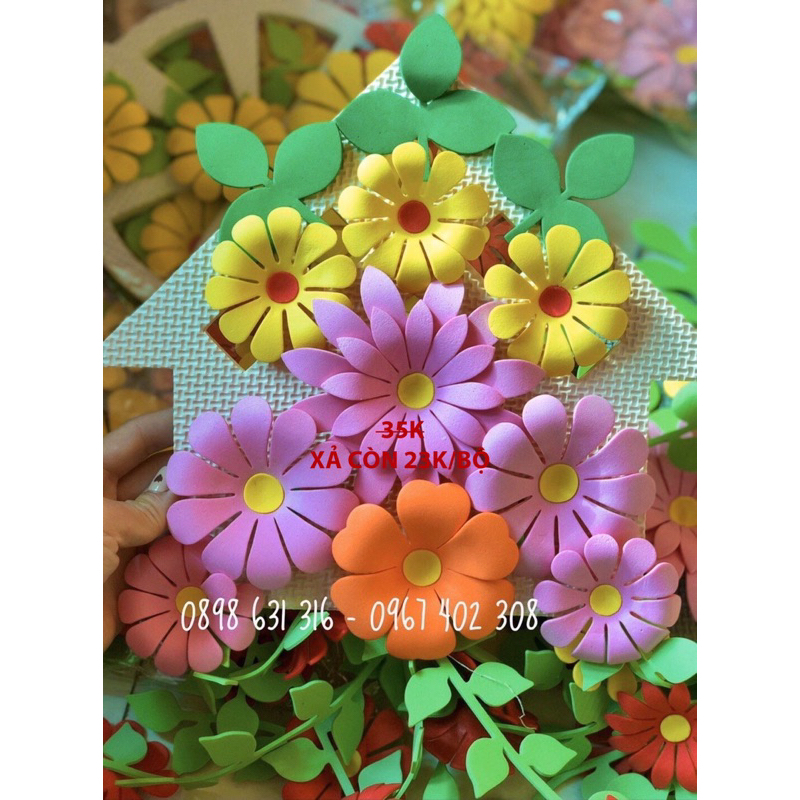 LẴNG HOA 3D TREO TRANG TRÍ LỚP HỌC