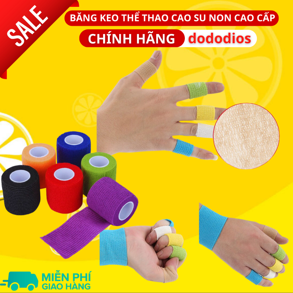 Combo Hộp 24 Cuộn Băng Cuốn Tự Dính, Băng Cuốn Cao Su Non, Băng Keo Thể Thao Chống Chấn Thương ( Kích thước 5cm*4.5m )