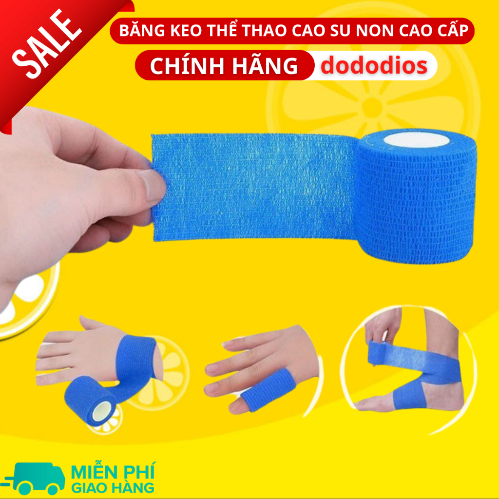 Combo Hộp 24 Cuộn Băng Cuốn Tự Dính, Băng Cuốn Cao Su Non, Băng Keo Thể Thao Chống Chấn Thương ( Kích thước 5cm*4.5m )